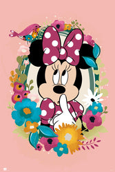 Minnie Mouse Flowers Poster 24X36