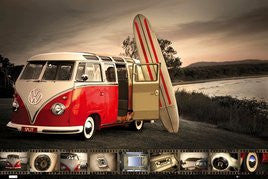 Volkswagen Kombi Surfboard (24x36) - SPT90090