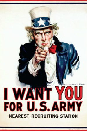 ISP00025" Uncle Sam - I Want You" (24 X 36)