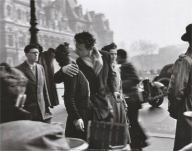 Robert Doisneau - Le Baiser de l'Hotel de Ville" (9x12) - BAW01217