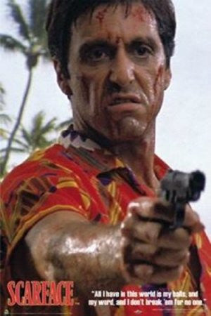 FLM00003" Scarface - 'Hawaiian Shirt'" (22 X 34)