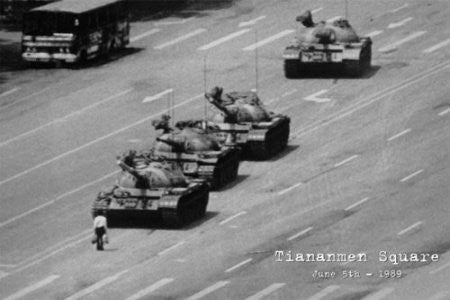 NAT03000 "Tiananmen Square - Tanks" (24 X 36)