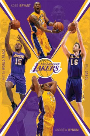 SPT33327 "LA Lakers - Team 11/12" (22 X 34)