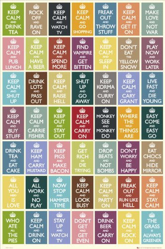 ISP90019 Keep Calm Compliation 24x36