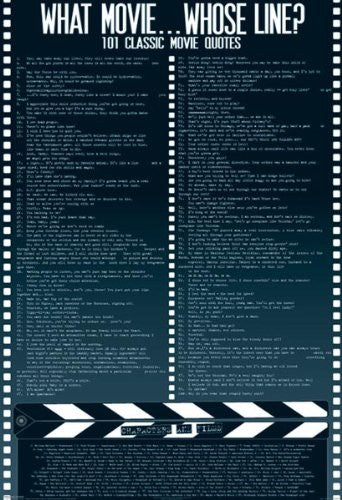 FLM00675 Who's Line - Quotes 24x36