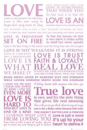 Love Quotes (24x36) - ISP90022