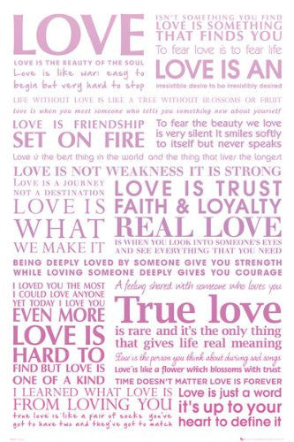 Love Quotes (24x36) - ISP90022