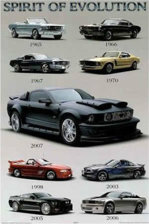 SPT00537" Mustang - Spirit of Evolution" (24 X 36)