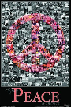 ISP09801" Peace - Photo Mosaic" (24 X 36)
