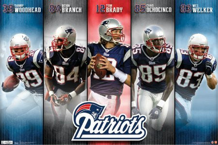 SPT35669" New England Patriots - Five" (22 X 34)