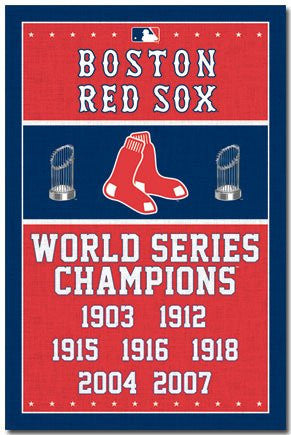 red sox world series banners