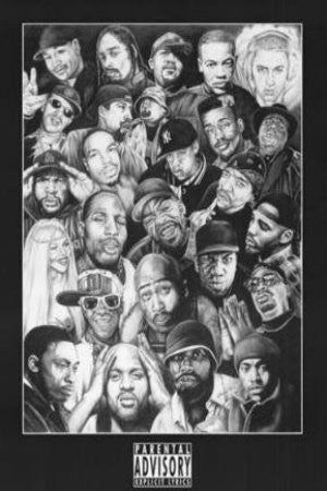 RAR00891 "Rap Gods - Collage" (40 X 60)