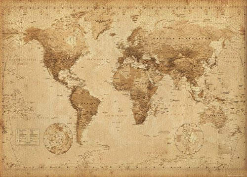 NAT33132 Antique Map 24X36