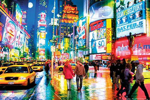 PIN60040 New York Times Square People