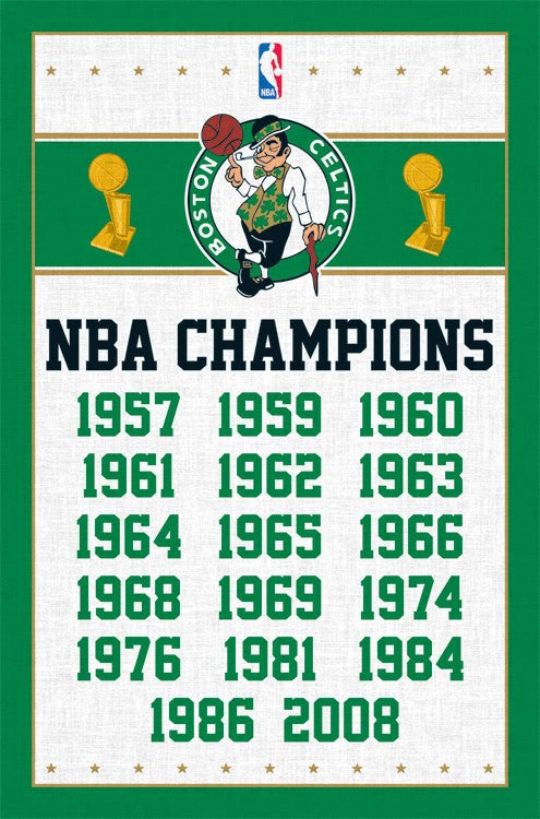 Celtics Champions Poster 2013 - 24 x 36 - SPT44591