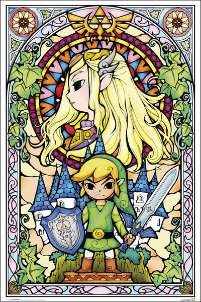 Zelda - Stained Glass (24x36) - FLM00803