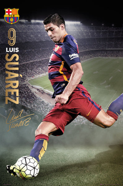 Barcelona - Suarez Action (24x36) - SPT13233