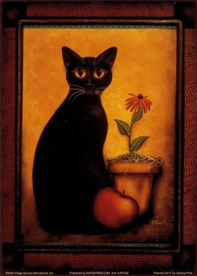 Jessica Fries - "Framed Cat II" (11x14) - FAR61018