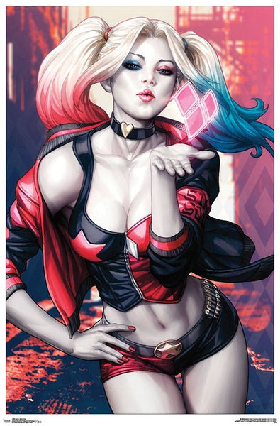 Harley Quinn Kiss Poster
