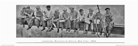 John C. Ebbets - "Lunchtime, Rockefeller Center" (12x36) - BAW50000