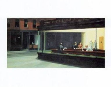 Edward Hopper - 'Nighthawks' (11x14) - FAR01194