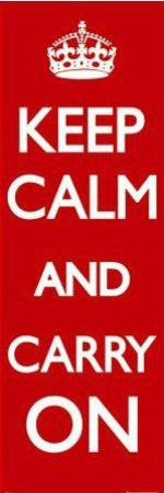 Keep Calm & Carry On (21x61) - ISP20071