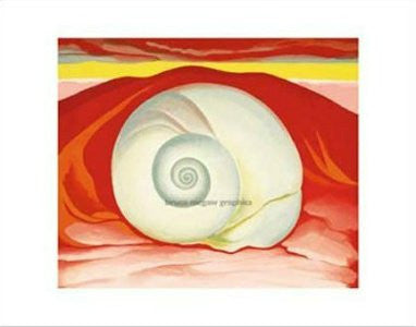 Georgia O'Keeffe - 'Red Hills and White Shell' (11x14) - FAR00323