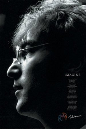 John Lennon - Imagine Lyrics (24x36) - MUS00817