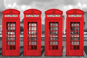 Red Telephone Boxes (24x36) - ARC32679