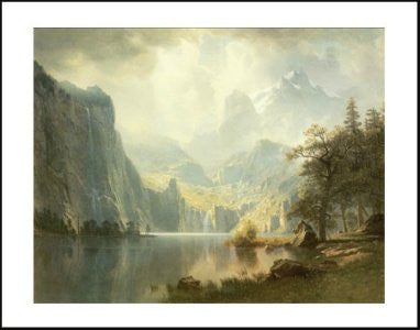 FAR90071" Albert Bierstadt - In the Mountains" (11 X 14)