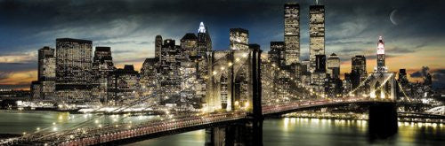New York Night Skyline (21x62) - ARC32649