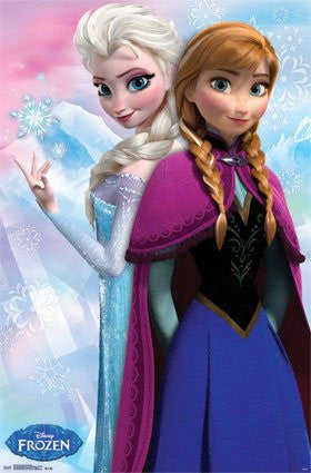 FLM06039 Frozen - Elsa & Anna (24x36)