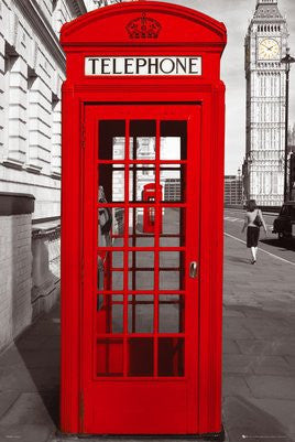 London Red Telephone Box (24x36) - ARC32669
