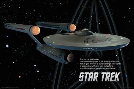 FLM70080 - Star Trek Ship 24x36