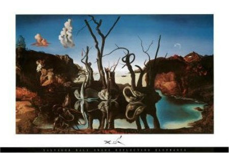 Salvador Dali - 'Swans Reflecting Elephants' (24x36) - FAR44118
