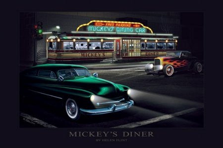 PIN57022 "Helen Flint - Mickey's Diner" (24 x 36)
