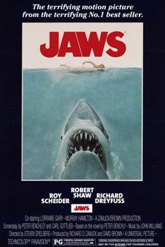 FLM01734 Jaws Film Score 24x36