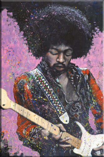 Stephen Fishwick - "Jimi Hendrix" (18x24) - CANV00003
