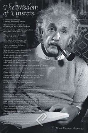 Einstein - 'The Wisdom of a Genius' (24x36) - ISP57006