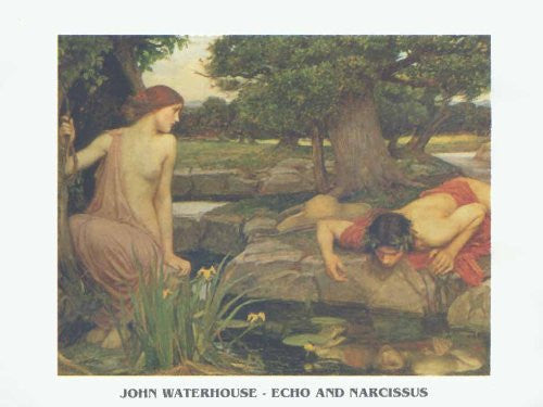 FAR32197 Waterhouse - 'Echo and Narcissus' (20 X 28)
