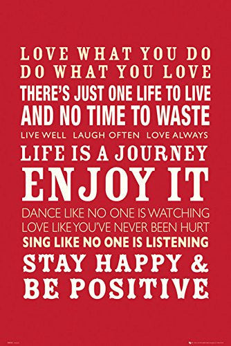 Happiness Quotes (24x36) - ISP0045