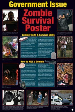 Zombie Survival Guide - Government Issue (24x36) - HMR00502