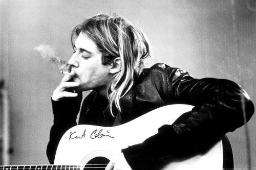 Kurt Cobain Smoking (24x36) - MUS89570