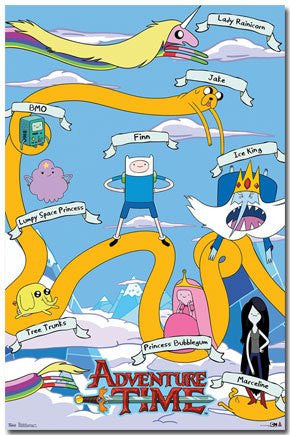FLM56061 Adventure Time - Grid (22 X 34)
