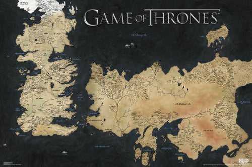 Game of Thrones - Map of Westeros (24x36) - FLM91048