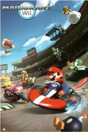 FLM00604" Mario Kart - Nintendo Gaming" (24 X 36)