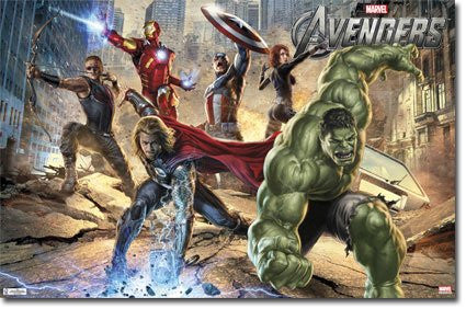 FLM56057 The Avengers - Mural (22 X 34)