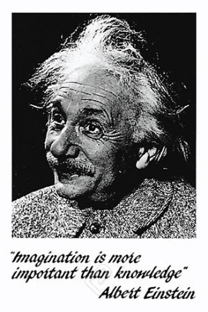 Einstein - "Imagination is more..." (24x36) - ISP57005