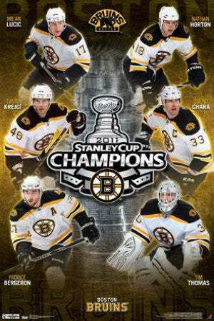 SPT35661" Boston Bruins - 2011 Stanley Cup Champions" (22 X 34)