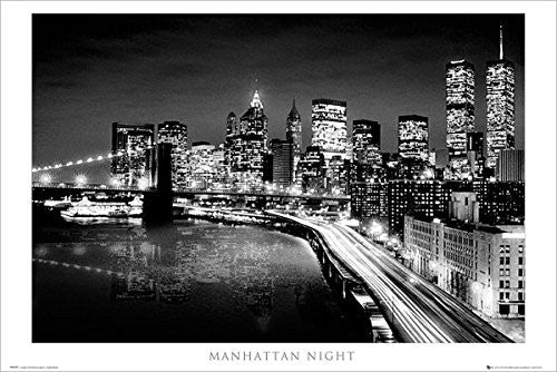 Manhattan Night (24x36) - BAW90009